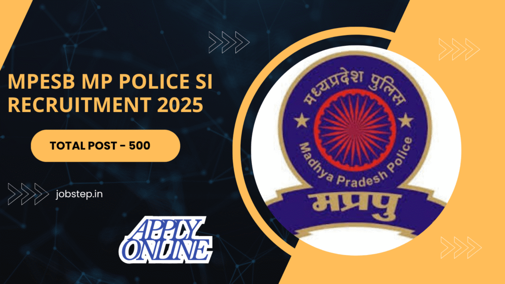 MPESB MP Police SI Recruitment 2025 | online Application , Exam Date , Salary