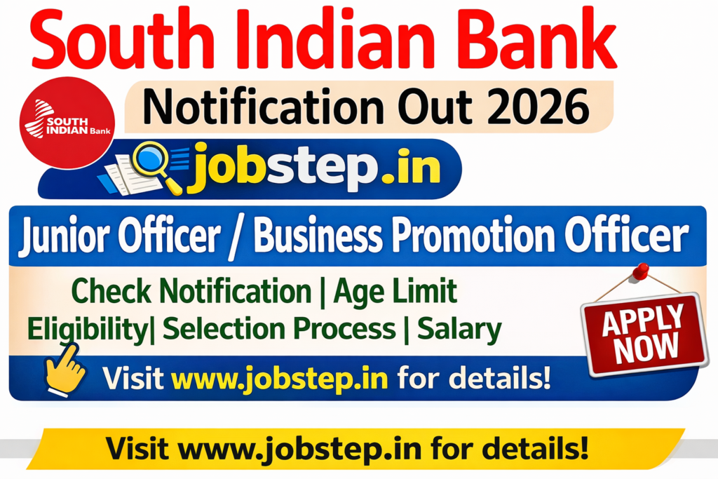 South Indian Bank SIB Junior Officer / Business Promotion Officer Recruitment 2026