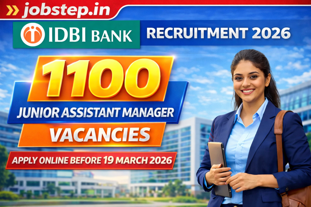 IDBI Bank Junior Assistant Manager (JAM) Recruitment 2026