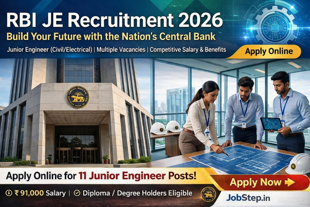 Reserve Bank of India RBI JE Recruitment 2026