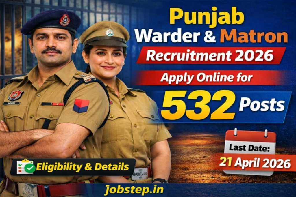 PSSSB Warder and Matron Recruitment 2026